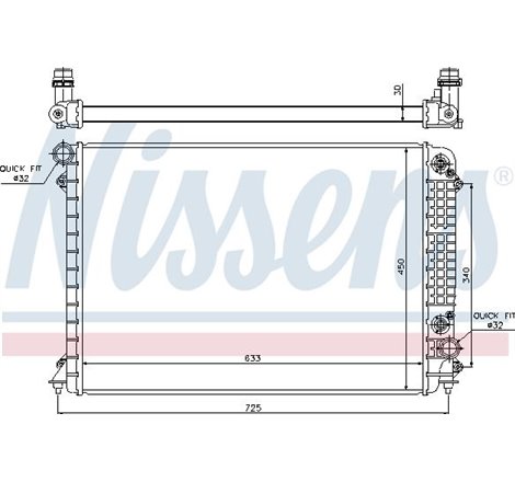 Radiator motor AUDI A8 D2 2.5D - Nissens-60241