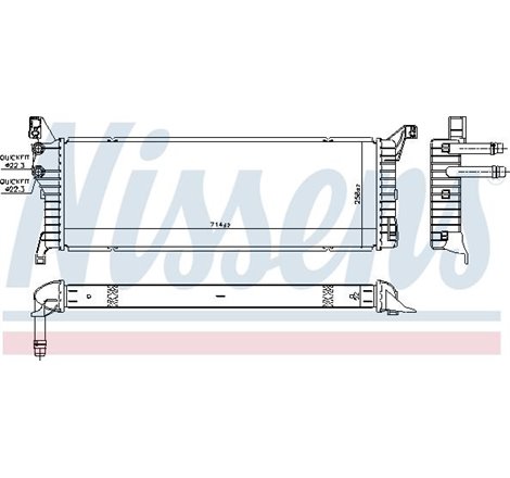 Supply air cooler VW CALIFORNIA T6 CAMPER. MULTIVAN T6. TRANSPORTER T6. TRANSPORTER T6-CARAVELLE T6 2.0D 04.15-08.24 - Nissens-6