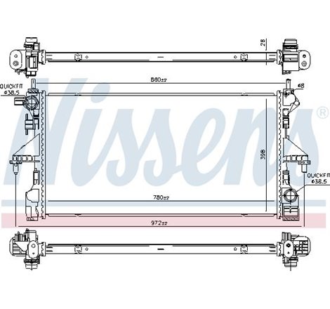 Radiator motor Manual CITROEN JUMPER II. PEUGEOT BOXER 2.0D-2.2D - Nissens-606170