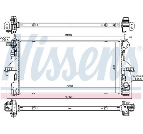 Radiator motor Manual CITROEN JUMPER II. PEUGEOT BOXER 2.0D-2.2D - Nissens-606171