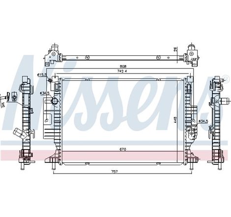 Radiator motor Automat-Manual FORD C-MAX II. FOCUS III. FOCUS III-HATCHBACK. FOCUS III-KOMBI. GRAND C-MAX. KUGA II. FORD USA ESC
