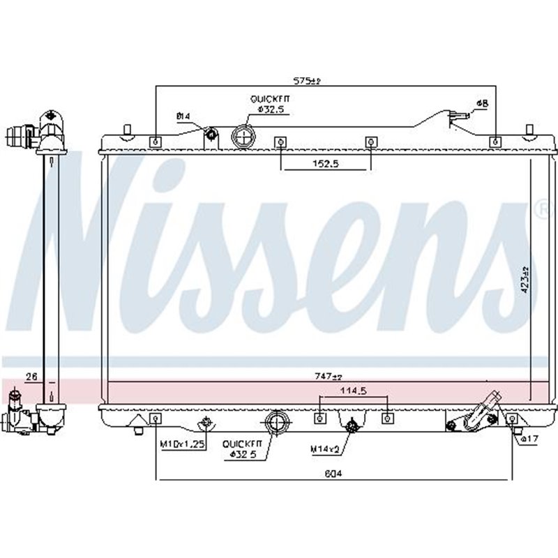 Radiator motor HONDA CR-V III 2.2D - Nissens-606216