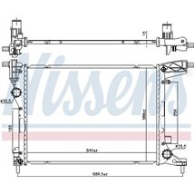 Radiator motor Automat-Manual FIAT 500L. TIPO 1.3D-1.4 - Nissens-606277