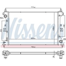 Radiator motor SUZUKI SX4 S-CROSS. VITARA 1.0-1.4 09.15- - Nissens-606383