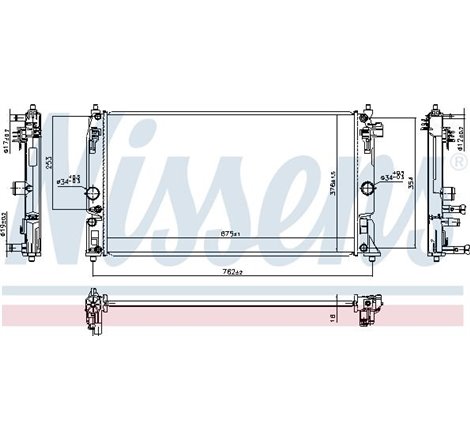 Radiator motor LEXUS UX. SUZUKI SWACE. TOYOTA C-HR. COROLLA. PRIUS. PRIUS PHV 1.8H-2.0H 09.15- - Nissens-606394