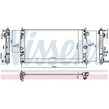 Radiator motor LEXUS UX. SUZUKI SWACE. TOYOTA C-HR. COROLLA. PRIUS. PRIUS PHV 1.8H-2.0H 09.15- - Nissens-606394