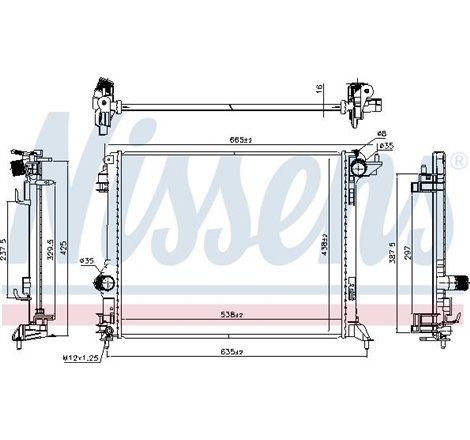 Radiator motor RENAULT GRAND SCENIC IV. MEGANE IV. SCENIC IV. TALISMAN 1.2-1.5D-1.5DH - Nissens-606472