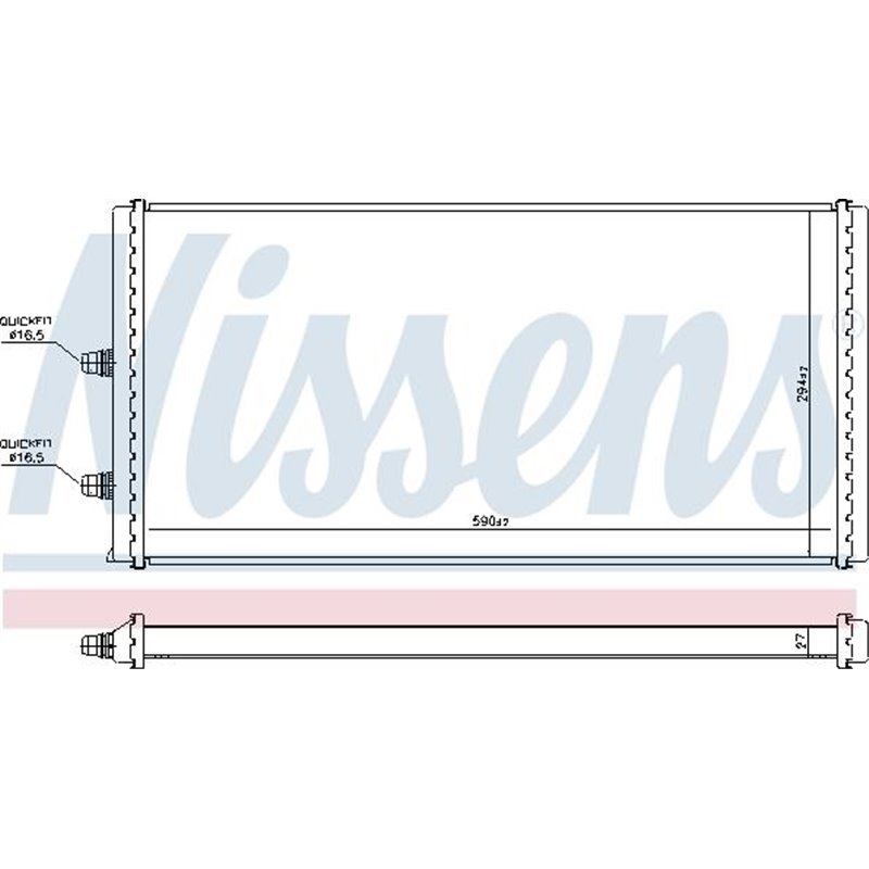 Radiator motor BMW 2 F22. F87. 3 F30. F80. 4 F32. F82. 4 F33. F83. I8 I12. I8 I15 1.5H-3.0 - Nissens-606517