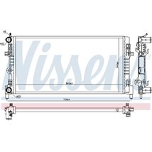 Radiator motor SEAT IBIZA V. SKODA FABIA IV. VW POLO VI 1.0 - Nissens-606722