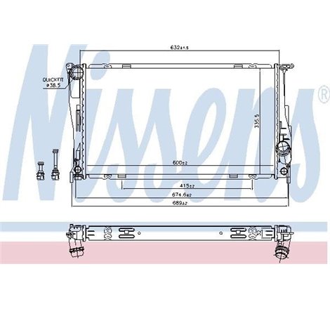 Radiator, racire motor - Nissens-60832