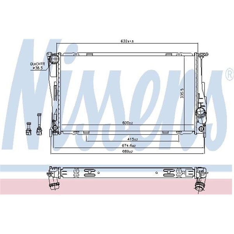 Radiator, racire motor - Nissens-60832