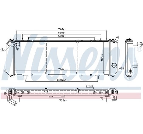 Radiator motor JEEP CHEROKEE 2.5-2.5D -09.01 - Nissens-61008