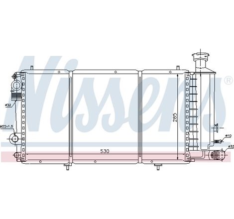 Radiator motor CITROEN C15. C15-MINIVAN 1.8D - Nissens-61357