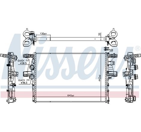 Radiator motor Manual IVECO DAILY IV. DAILY V. DAILY VI 2.3D-Electric -02.14 - Nissens-61988