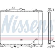 Radiator motor Manual. cu primele elemente potrivite MITSUBISHI L200. PAJERO SPORT I 2.5D - Nissens-62895A