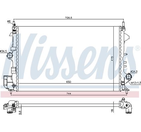 Radiator motor Manual OPEL SIGNUM. VECTRA C. VECTRA C GTS 1.6-1.8 - Nissens-630789