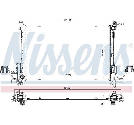 Radiator motor Manual FIAT TALENTO. NISSAN NV300. OPEL VIVARO B. RENAULT TRAFIC III 1.6D-2.0D - Nissens-630793