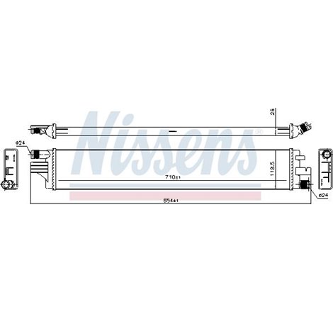 Radiator motor Automat-Manual. auxiliar NISSAN INTERSTAR. NV400. OPEL MOVANO B. RENAULT MASTER III 2.3D-Electric - Nissens-63079