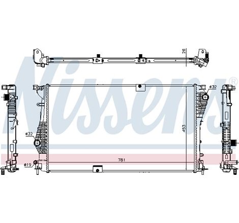 Radiator motor Automat-Manual NISSAN PRIMASTAR. OPEL VIVARO A. RENAULT TRAFIC II 2.0D - Nissens-63124