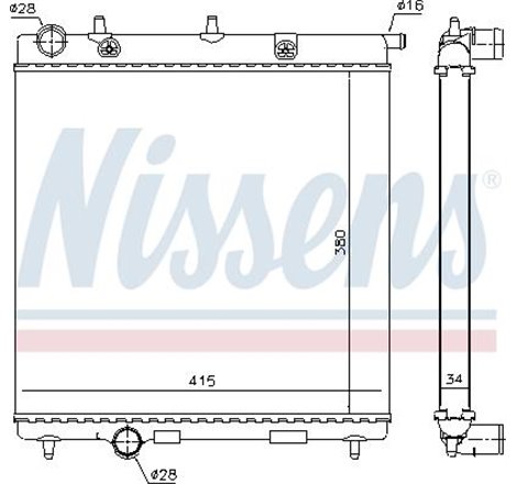 Radiator motor DS DS 3. CITROEN C2. C2 ENTERPRISE. C3-C3 ORIGIN III. C3 AIRCROSS II. C3 I. C3 II. C3 PLURIEL. C4 CACTUS. DS3. OP