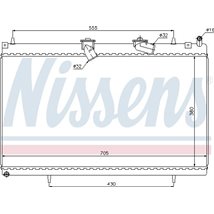 Radiator motor CITROEN C5 III. C6. PEUGEOT 407. 607 2.2D-2.7D - Nissens-63619