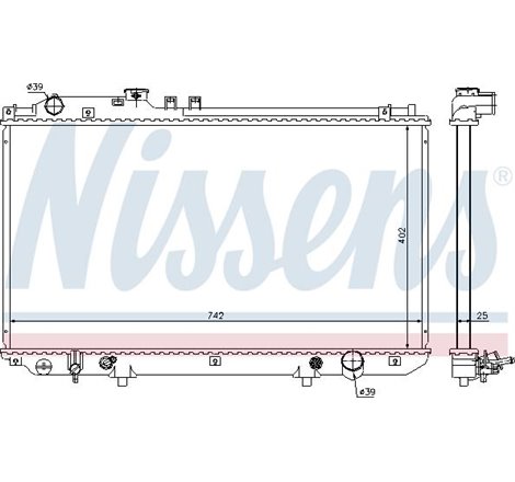 Radiator motor LEXUS SC 4.3 - Nissens-64658