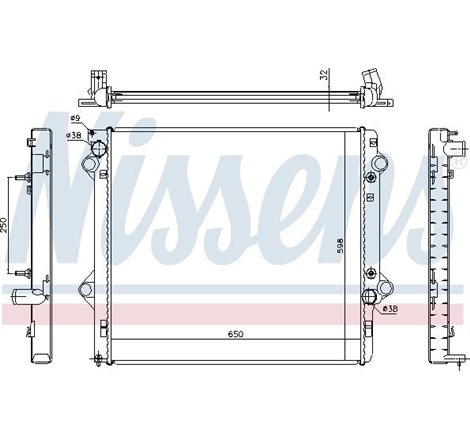 Radiator motor Automat-Manual TOYOTA LAND CRUISER PRADO 3.0D - Nissens-646804