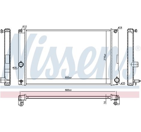 Radiator motor Automat LEXUS CT. TOYOTA AURIS. PRIUS PLUS 1.8H - Nissens-646842