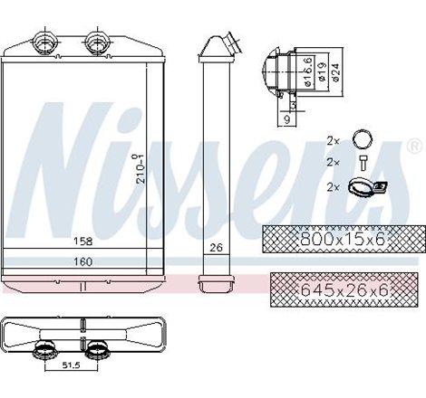 Heater MERCEDES CITAN MIXTO DOUBLE CABIN. CITAN MPV. CITAN-MINIVAN W415. NISSAN INTERSTAR. NV250. NV400. OPEL MOVANO B. RENAULT 