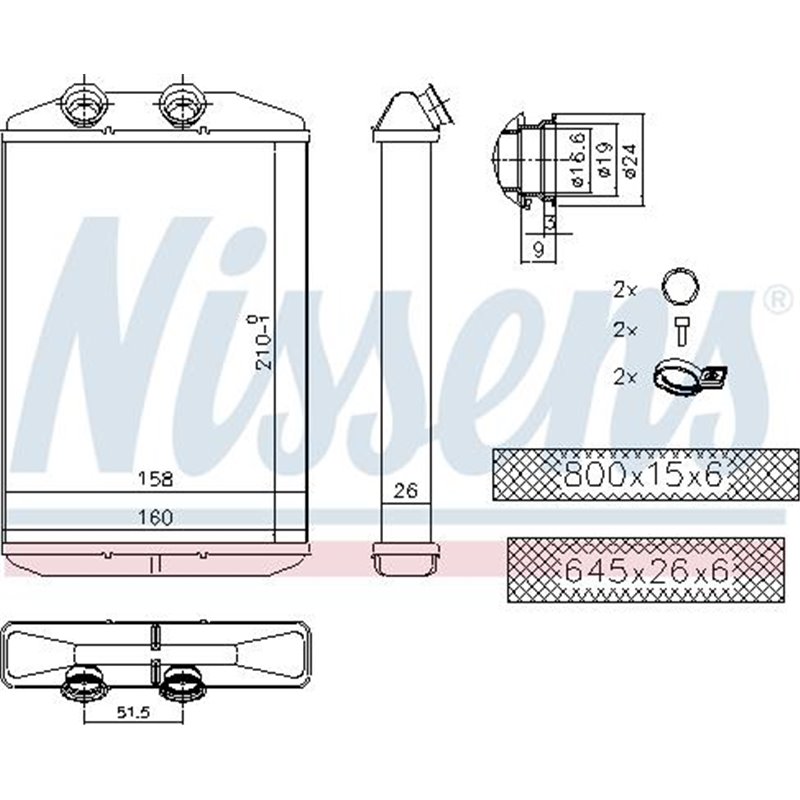 Heater MERCEDES CITAN MIXTO DOUBLE CABIN. CITAN MPV. CITAN-MINIVAN W415. NISSAN INTERSTAR. NV250. NV400. OPEL MOVANO B. RENAULT 