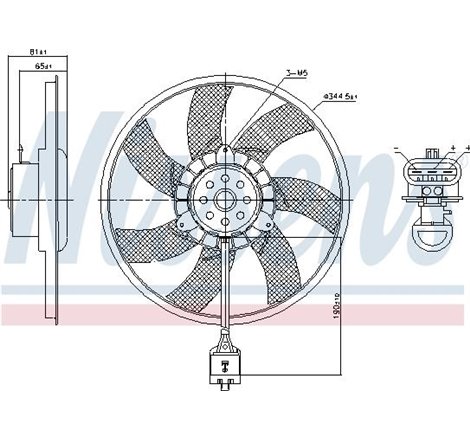 Ventilator, radiator - Nissens-850061