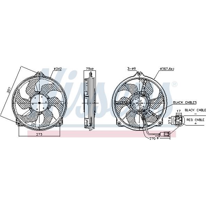 Ventilator, radiator - Nissens-850073