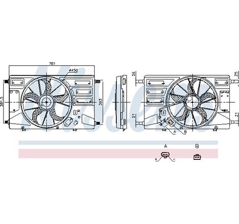 Ventilator. radiator - Nissens-850100 - Nissens-850100
