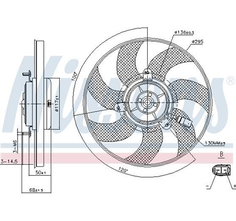 Ventilator radiator Dreapta AUDI A1. A3. TT. SEAT ALTEA. ALTEA XL. IBIZA IV SC. LEON. TOLEDO III. SKODA OCTAVIA II. OCTAVIA III.