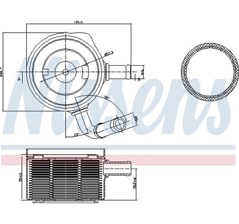 Oil cooler with easy fit elements. with seal DACIA LODGY. LOGAN. LOGAN EXPRESS. LOGAN MCV. RENAULT CLIO II. CLIO II-HATCHBACK. C