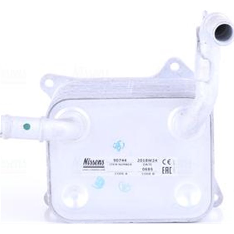 Oil cooler AUDI A4 B7. A4 B8. A5. A6 ALLROAD C6. A6 C6. A8 D4. Q7. VW TOUAREG 4.2 09.05-03.18 - Nissens-90744