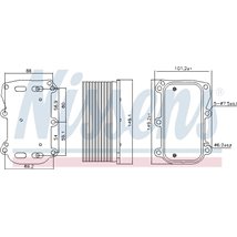 Radiator ulei, ulei motor - Nissens-90876