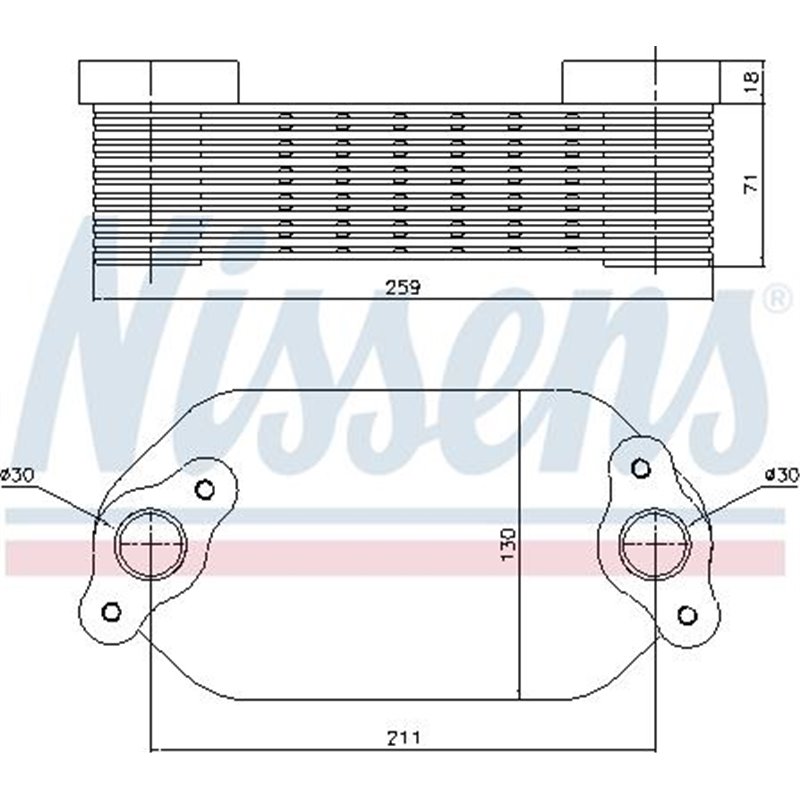Radiator ulei, ulei motor - Nissens-91138