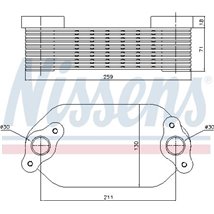 Radiator ulei, ulei motor - Nissens-91138