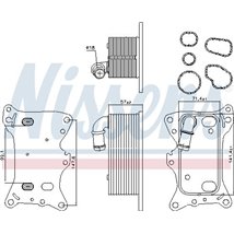 Oil radiator MERCEDES C A205. C C204. C C205. C T-MODEL S204. C T-MODEL S205. C W204. C W205. CLS C218. CLS SHOOTING BRAKE X218.