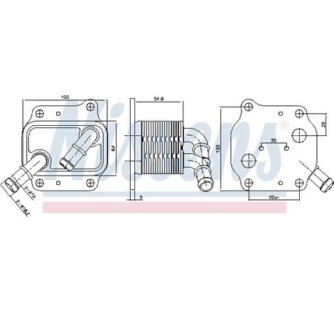 Radiator ulei, ulei motor - Nissens-91231