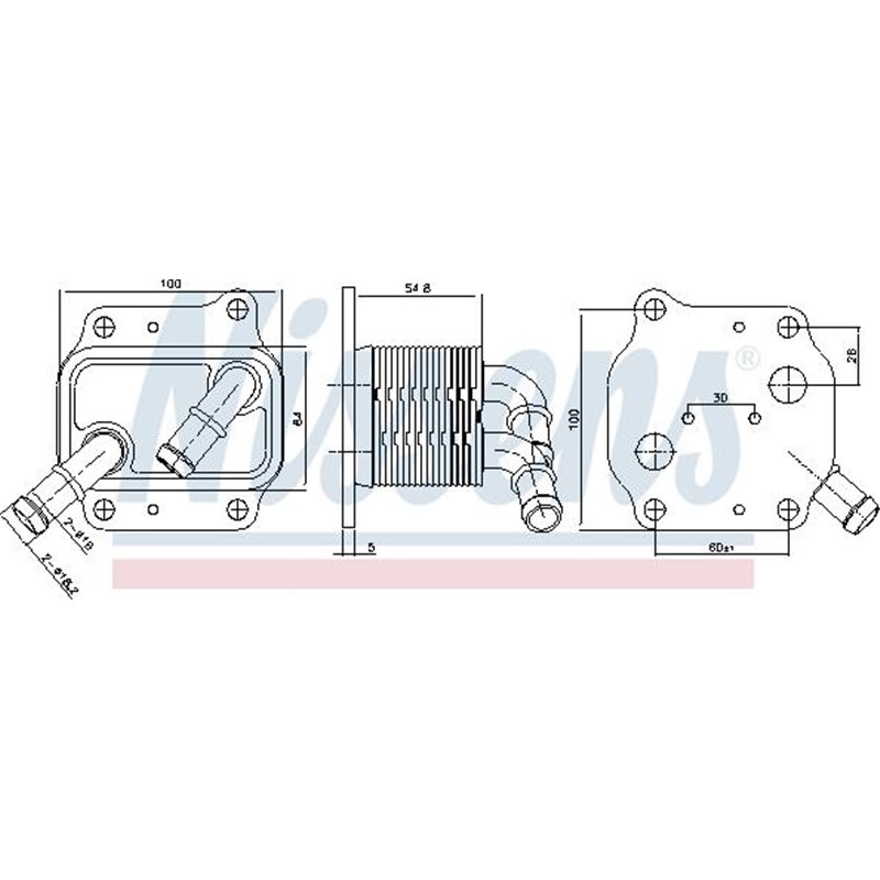 Radiator ulei, ulei motor - Nissens-91231