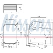 Radiator ulei, ulei motor - Nissens-91234