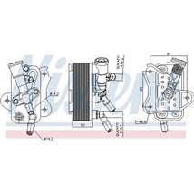 Oil radiator with Filtru Ulei housing BMW 3 E90. 3 E91. 3 E92. 3 E93. 5 F10. 5 F11. 5 GRAN TURISMO F07. 7 F01. F02. F03. F04. X5