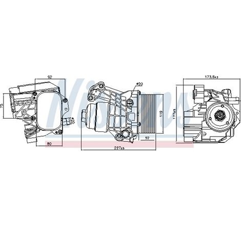 Oil radiator with Filtru Ulei housing AUDI A1. A3. Q2. Q3. TT. SEAT ALHAMBRA. ARONA. ATECA. IBIZA V. LEON. LEON SC. LEON ST. TAR
