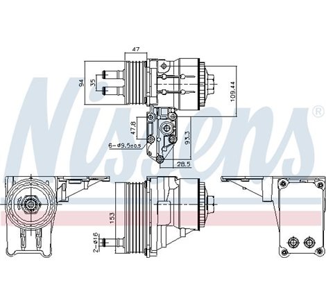 Radiator ulei, ulei motor - Nissens-91328