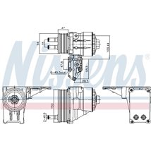 Radiator ulei, ulei motor - Nissens-91328