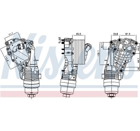 Oil radiator with Filtru Ulei housing BMW 1 F40. 2 F45. 2 GRAN COUPE F44. 2 GRAN TOURER F46. 2 GRAN TOURER VAN F46. X1 F48. X2 F