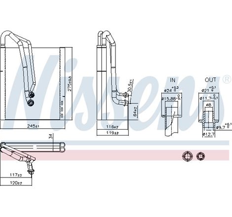 Evaporator,aer conditionat - Nissens-92305