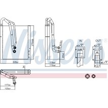 Evaporator,aer conditionat - Nissens-92305